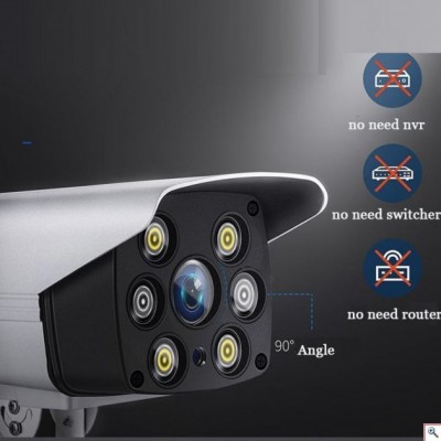 Αδιάβροχη Ασύρματη IP WiFi Κάμερα FHD 1080p με Νυχτερινή Λήψη, Tracking Ανιχνευτή Κίνησης, Ειδοποίηση Κινητού, Mic, Ηχείο (Ενδοεπικοινωνία Μωρού) 220V