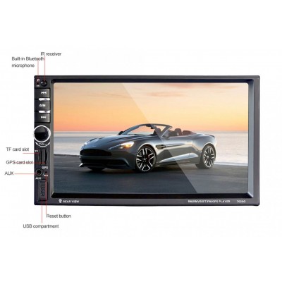 Ηχοσύστημα αυτοκινήτου με οθόνη 7" 2DIN HD Bluetooth GPS OEM- 7020G