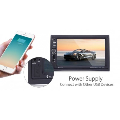 Ηχοσύστημα αυτοκινήτου με οθόνη 7" 2DIN HD Bluetooth GPS OEM- 7020G