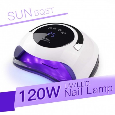 Επαγγελματική Λάμπα - Φουρνάκι για Ημιμόνιμο και Τζελ Νυχιών UV LED 120W με Οθόνη - SUN UV Nail Lamp