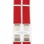 Τιράντες Unisex 36mm με 4 κλίπς Victoria Κόκκινο