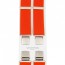 Τιράντες Unisex 36mm με 4 κλίπς Victoria Πορτοκαλί