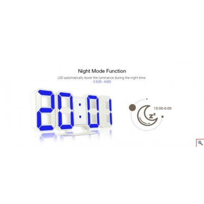 Ψηφιακό Ρολόι & Ξυπνητήρι LED - Fashion Clock - Επιτραπέζιο & Επιτοίχιο