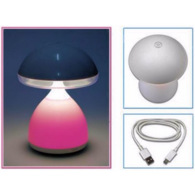 Επαναφορτιζόμενο LED Φωτιστικό Αφής - Πορτατίφ Μανιτάρι - Colorful Mushroom Lamp