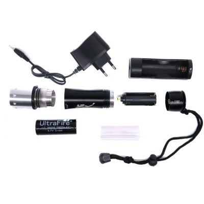 Mini Tactical Φακός ZOOM 200LM USB - Υψηλής Φωτεινότητας BL-616-T6 ZOOM