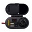 Αδιάβροχος Φορτιστής με Αναπτήρα Αυτοκινήτου, 2 USB, Ρολόι & Βολτόμετρο - Power Adapter Μοτοσυκλέτας, Ποδηλάτου