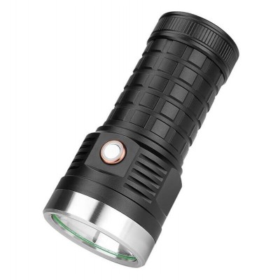 Αδιάβροχος Φακός Υπέρ - Υψηλής Φωτεινότητας CREE LED 2000 Lumens Αφής με 5 Λειτουργίες Φωτισμού & 4 x 18650 Μπαταρίες Επαναφορτιζόμενες USB