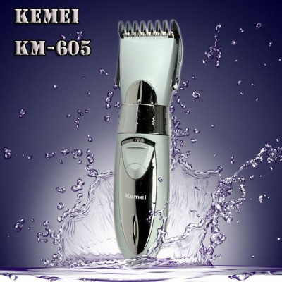 Επαναφορτιζόμενη Αδιάβροχη Κουρευτική Μηχανή Kemei KM-605