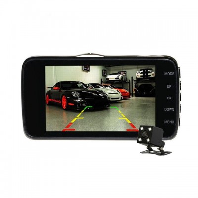 DVR Καταγραφικό Αυτοκινήτου με Φωτισμό LED Full HD 1080P Wide 170ᵒ με Κάμερα Παρκαρίσματος, Parking Monitor G-Sensor & Ανιχνευτή Κίνησης
