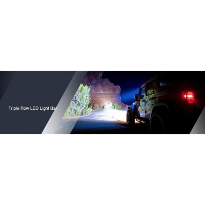 Αδιάβροχος Προβολέας CREE LED με 96LED - 288W - Μπάρα Αυτοκινήτου - Φορτηγού Κοντινού & Μακρινού Φωτισμού - Ψυχρό Φως 12V & 24V