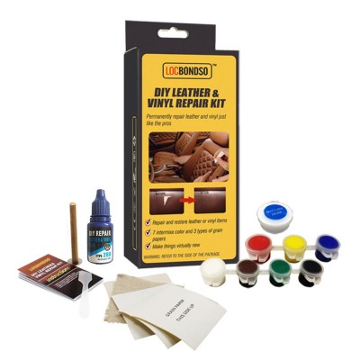 Locbondso Σετ Επισκευής Δερμάτων, Δερματίνης και Βινυλίου - DIY Leather Vinyl Repair Kit
