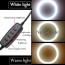 Φωτογραφικό Φωτιστικό Δαχτυλίδι 16cm με Βάση για Κινητό, Μανταλάκι για Τραπέζι & Γραφείο, Dimmer & 3 Χρώματα Φωτισμού - Ring Lamp Light