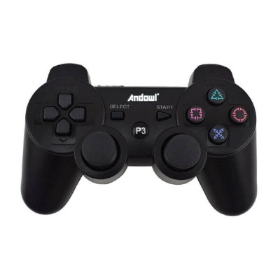 Επαναφορτιζόμενο Ασύρματο Χειριστήριο PS3 Andowl Doubleshock Controller Gamesir P3 Μαύρο