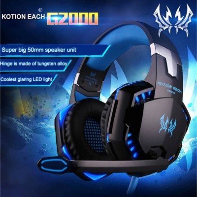 Gaming Ακουστικά headset για Βιντεοπαιχνίδια Surround Audio - Kotion Each Headset (Μπλέ-Κόκκινο)