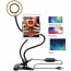 LED Φωτιστικό & Βάση Κινητού Τηλεφώνου Γραφείου USB με Κλιπ & Εύκαμπτο Βραχίονα 2 σε 1 - Professional Live Stream Light