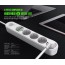 Πολύπριζο Ασφαλείας 3 Θέσεων με 6 Θύρες USB 3.4A LDNIO®