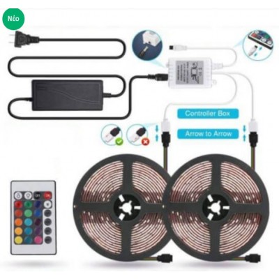 Αδιάβροχη Αυτοκόλλητη SMART Wi-Fi Ταινία LED 5050RGB 10m (2x5m)