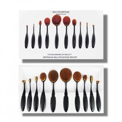 Βουρτσάκια Μακιγιάζ - Multi purpose Makeup Brush Σετ 10 Τεμαχίων