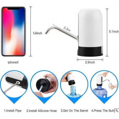 Αντλία Νερού Αυτόματη Επαναφορτιζόμενη με USB -  Rechargeable Water Dispenser