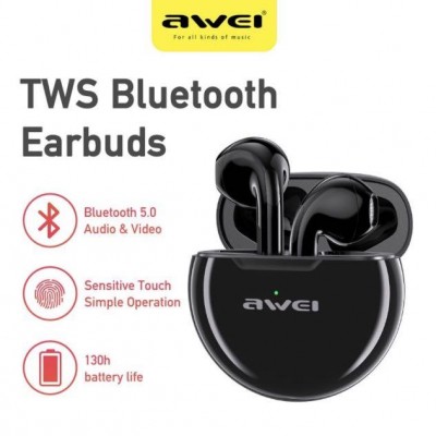 Ασύρματα Ακουστικά Earbuds Bluetooth V5 Awei με Θήκη Φόρτισης