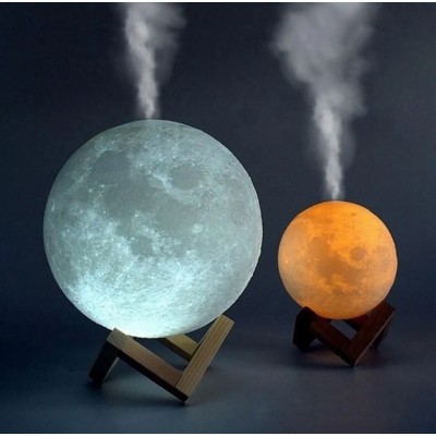 Σελήνη Υγραντήρας 13εκ – Αρωματοθεραπεία 3D Moon Light Humidifier 880ml – ΟΕΜ