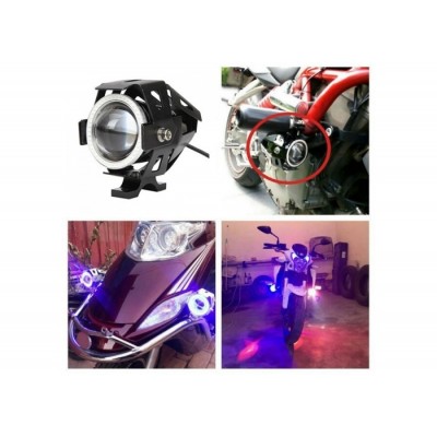 Προβολέας Μοτοσυκλέτας Led Cool 125W με Φωτιζόμενη Στεφάνη Angel Eyes