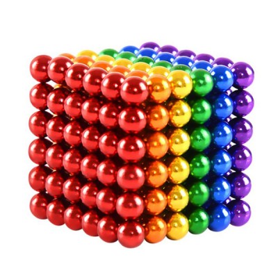 Πολύχρωμες Μαγνητικές Μπίλιες 216 τμχ 5mm με Θήκη Επαναφοράς & Μεταφοράς - Fidget Colorful Magnetic Balls Μπιλίτσες