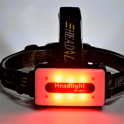Διπλός Φακός Κεφαλής με 8 LED & Οπίσθια Φώτα Ποδηλάτου DR-8816 Υψηλής φωτεινότητας με Zoom - USB Επαναφορτιζόμενος Headlamp with Backhead Light