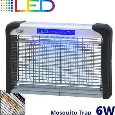 Ηλεκτρικό Εντομοκτόνο 6W LED 50m2 - Εντομοπαγίδα Νέας Γενιάς με Μηδενική κατανάλωση Εξολοθρευτής Κουνουπιών & Εντόμων