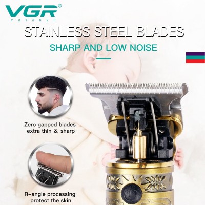 Επαγγελματική Επαναφορτιζόμενη Κουρευτική - Ξυριστική Μηχανή και Trimmer με LED - VGR V-228 Professional Hair Trimmer