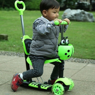 Πρωτοποριακό Παιδικό Πατίνι & Περπατούρα 5 σε 1 με 3 Τροχούς LED Glider Scooter Plus