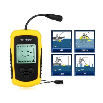 Φορητή Συσκευή Ανίχνευσης Ψαριών & Βυθόμετρο 100μ - Ανιχνευτής Ψαριών Σόναρ Αισθητήρας Βάθους Portable Fish Finder
