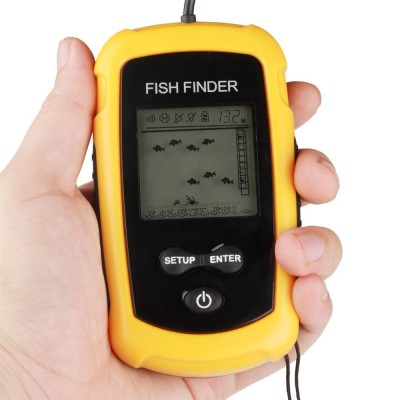 Φορητή Συσκευή Ανίχνευσης Ψαριών & Βυθόμετρο 100μ - Ανιχνευτής Ψαριών Σόναρ Αισθητήρας Βάθους Portable Fish Finder