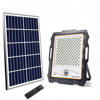 Ηλιακός Προβολέας 600w με 324 LED με Φωτοβολταϊκό Πάνελ, Λαβή Μεταφοράς & Φωτοκύτταρο