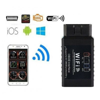 Wifi OBD-II Scanner - Ασύρματο Διαγνωστικό Βλαβών Αυτοκινήτου για Ios, Android & Η/Υ ELM 327