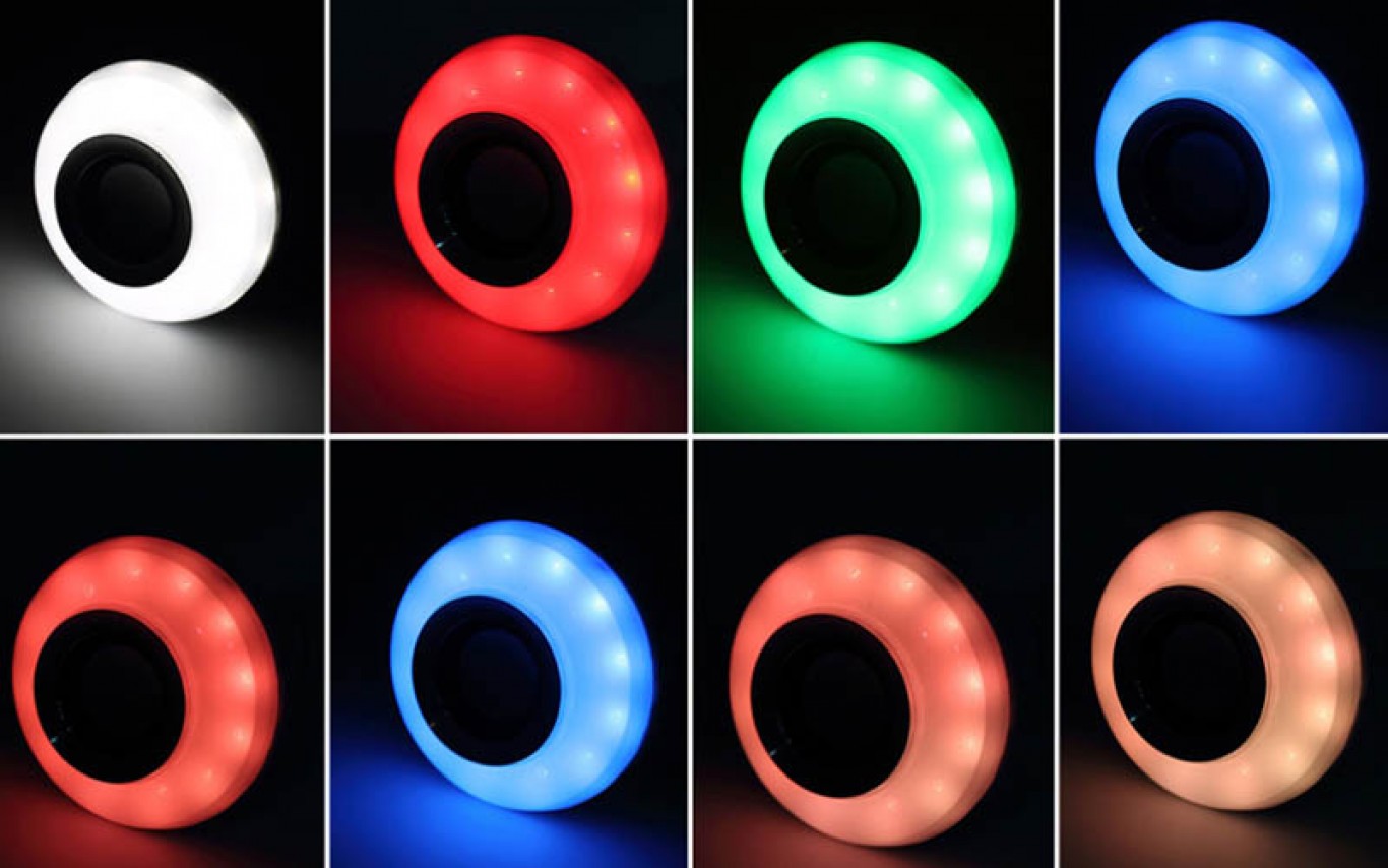 come a little Cut Λάμπα LED RGB & Ηχείο Bluetooth Multimedia Speaker που Αλλάζει Χρώματα &  Παίζει Μουσική Λευκό OEM | Klikit.gr