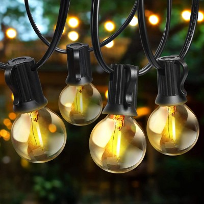 Αδιάβροχη Γιρλάντα με 30 Διακοσμητικές Λάμπες LED G40  15μ Ιδανικές για Χριστουγεννιάτικα Φωτάκια - Led Garland 30x Bulbs Outdoor Christmas Lights