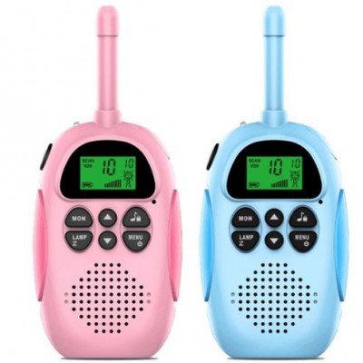 Σετ Παιδικοί Ασύρματοι Πομποδέκτες 2 τεμ – Eνδοεπικοινωνία Walkie Talkie Χρώματος Μπλε- Ροζ Children Intercom – BY-09
