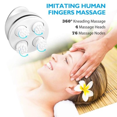 Φορητή Αδιάβροχη Συσκευή για Μασάζ Κεφαλής με 4D Κεφαλές - Καταπολέμηση Τριχόπτωσης - Smart Scalp Massage