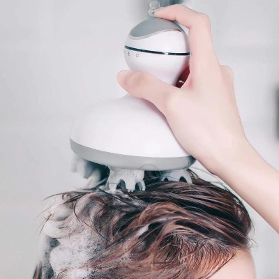 Φορητή Αδιάβροχη Συσκευή για Μασάζ Κεφαλής με 4D Κεφαλές - Καταπολέμηση Τριχόπτωσης - Smart Scalp Massage