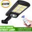 Αδιάβροχος Ηλιακός Προβολέας 6 COB LED 450W  - Φωτιστικό Δρόμου με Τηλεχειριστήριο, Ανιχνευτή Κίνησης, Φωτοκύτταρο & Φωτοβολταϊκό Πάνελ W-756-6