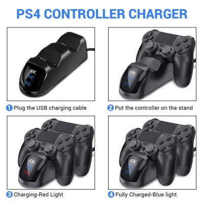 Διπλή Βάση Φόρτισης Χειριστηρίων Playstation 4 - PS4 Dual Charge n Stand