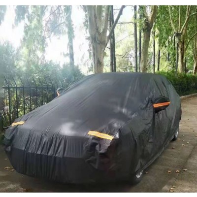 Αδιάβροχη Μαύρη Προστατευτική Κουκούλα Αυτοκινήτου με Επίστρωση Αλουμινίου CarSun C1818 480x175x120εκ