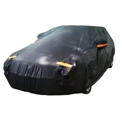 Αδιάβροχη Μαύρη Προστατευτική Κουκούλα Αυτοκινήτου με Επίστρωση Αλουμινίου CarSun C1818 480x175x120εκ