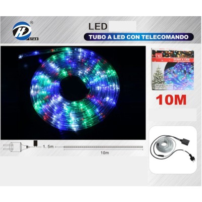 Φωτοσωλήνας Led 10m με Πολύχρωμο RGB Φως και 8 Προγράμματα Φωτισμού - Χριστουγεννιάτικα Λαμπάκια