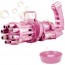 Οχταπλό Όπλο για Άπειρες Σαπουνόφουσκες Πολύχρωμες - Bubble Machine Gun - Συσκευή για Φυσαλίδες Ροζ OEM