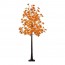 Διακοσμητικό Δέντρο 160εκ με Πορτοκαλί Φθινοπωρινά Φύλλα και Φωτισμό Led