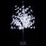 Διακοσμητικό Δέντρο 160εκ με Λευκά Φύλλα και Φωτισμό Led