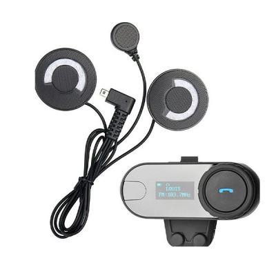 FreedCon Bluetooth Ασύρματο Σύστημα Ενδοεπικοινωνίας με Οθόνη LCD για Κράνος Μηχανής - Motorcycle Intercom System Αναβάτη Μοτοσυκλέτας