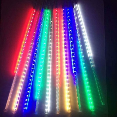 Αδιάβροχοι Χριστουγεννιάτικοι Σταλακτίτες LED RGB Πολύχρωμος Φωτισμός, 8 Σωλήνες x 50cm